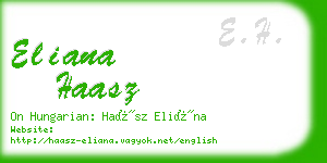 eliana haasz business card